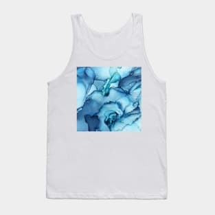 The Blue Abyss - Alcohol Ink Painting Tank Top